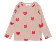 THE NEW Siblings Nynne blouse adobe rose with heart print